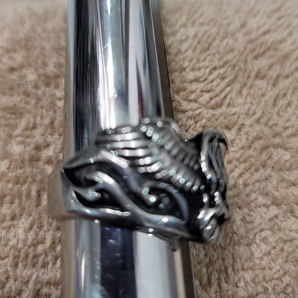 Men's Stainless Steel Eagle Ring - Picture 5 of 7
